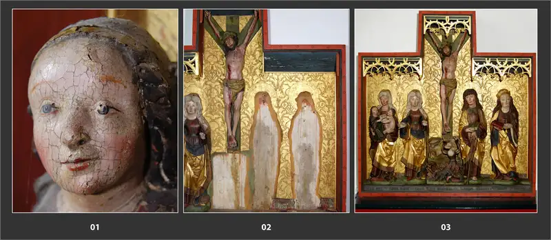 Abbildungen des Flügelaltars von 1506, Neue Kirche in Idensen